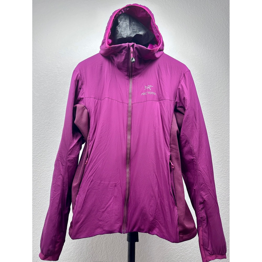 Arc'teryx Women's Atom LT Hoody Jacket Large Berry Purple Coreloft 14660
